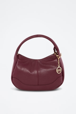 Borsa a mano in pelle Pismonte Nero - Bordeaux