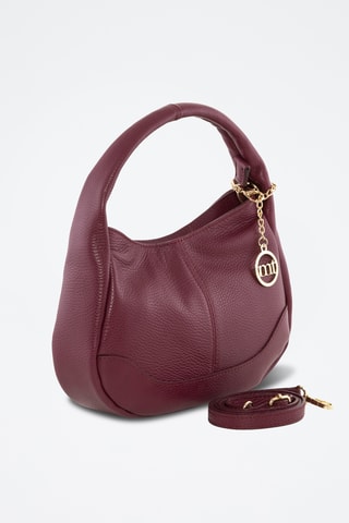 Borsa a mano in pelle Pismonte Nero - Bordeaux