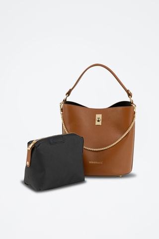 Borsa a mano in pelle Boffalora - Marrone