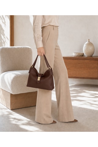 Bolso de piel Archilleo - Marrón