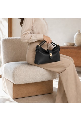 Bolso de piel Archilleo - Negro