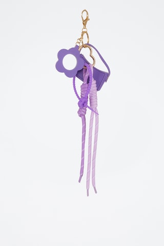 Llavero de piel Brezzi - Violeta