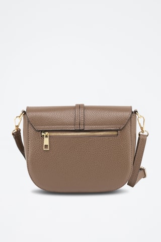 Bandolera de piel Avezzanp - Topo