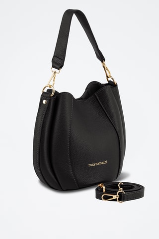 Borsa a mano in pelle Sanniti - Nero