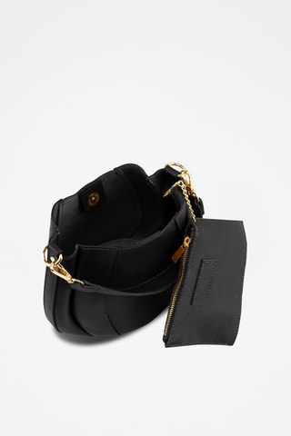 Borsa a mano in pelle Sanniti - Nero