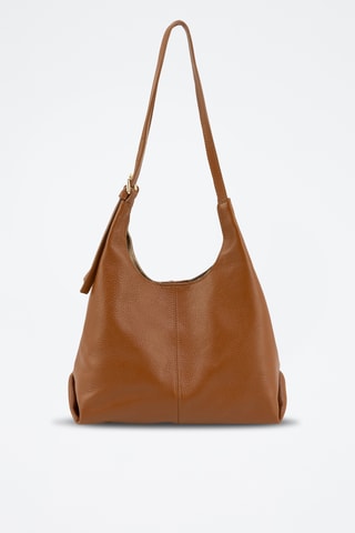 Borsa a spalla in pelle Nomenon - Marrone