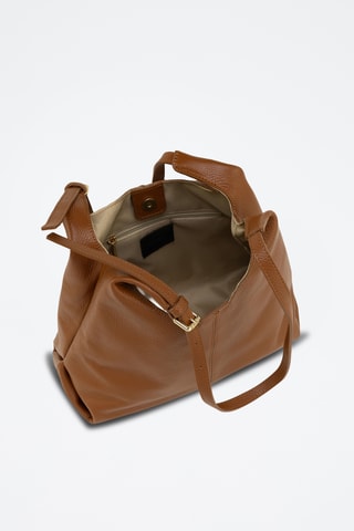 Borsa a spalla in pelle Nomenon - Marrone