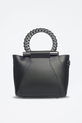 Borsa a mano in pelle Garlate - Nero