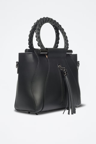 Borsa a mano in pelle Garlate - Nero