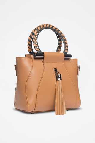 Borsa a mano in pelle Garlate - Cammello