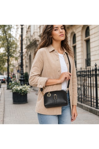 Bolso de piel Vismara - Negro