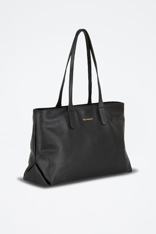 Bolso de piel Egisto - Negro