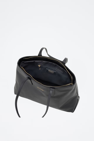 Bolso de piel Egisto - Negro