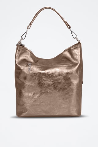 Bolso shopper de piel Sabaudia - Gris