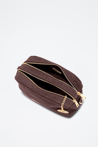 Bandolera de piel - Marrón