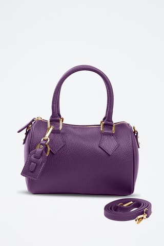 Bandolera de piel Resco - Violeta