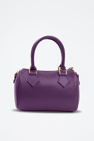 Bandolera de piel Resco - Violeta