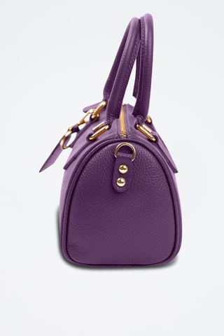 Bandolera de piel Resco - Violeta