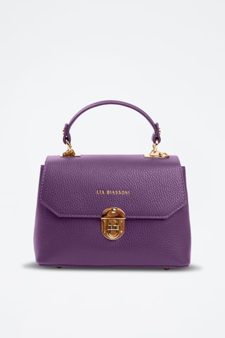 Bandolera de piel Calopinace - Violeta