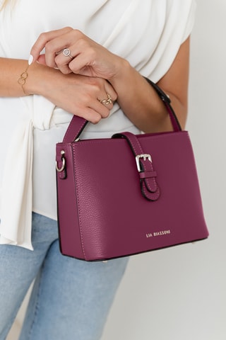 Borsa a mano in pelle - Bordeaux