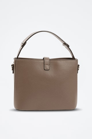 Borsa a mano in pelle - Taupe