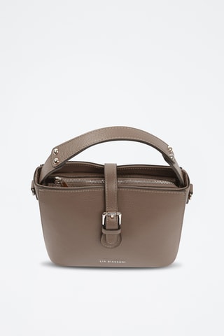 Borsa a mano in pelle - Taupe