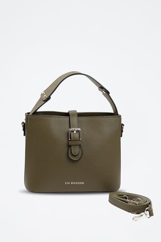 Borsa a mano in pelle - Verde