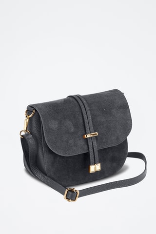 Bandolera de nobuk Varallo - Gris