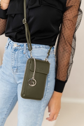 Bolso de mano de piel Cerca - Verde
