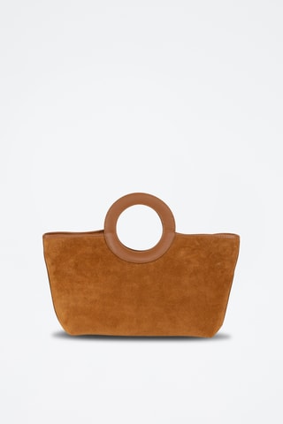 Bolso de piel Devoto - Marrón