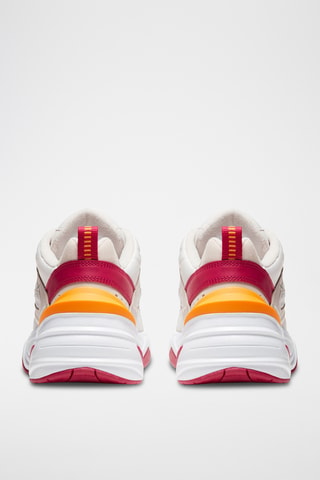 Nike M2K Tekno en cuir - Ecru et rouge