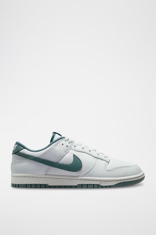 Nike Dunk Low Retro en cuir - Blanc et vert