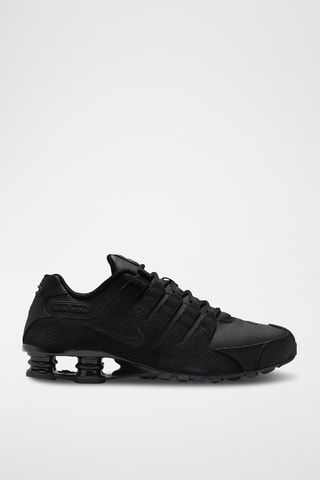 Nike Shox NZ en cuir - Noir