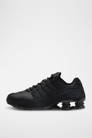 Nike Shox NZ en cuir - Noir