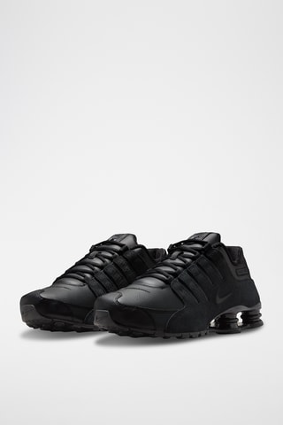 Nike Shox NZ en cuir - Noir