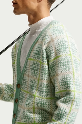 Gilet de golf Tartan - Vert d’eau