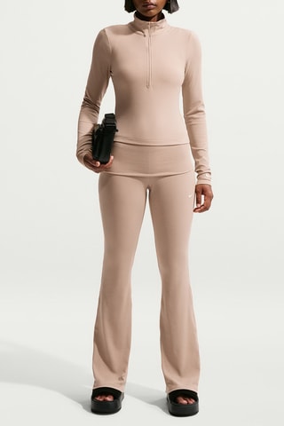 Pantalon taille haute Sportswear Chill Knit - Beige
