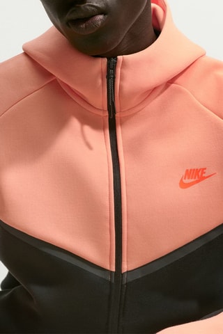 Veste à capuche - Orange et noir
