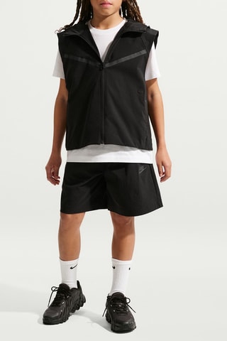Veste sans manches à capuche Tech - Noir