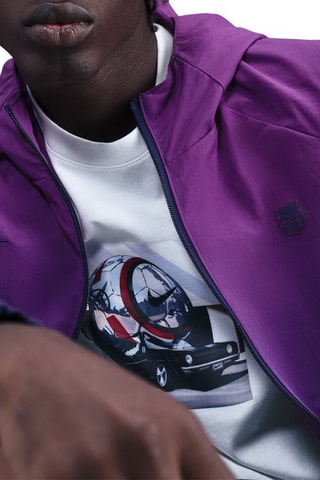 Veste à capuche Dip and dye FC Barcelone - Violet