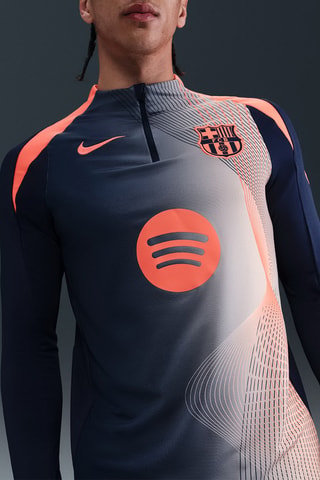 T-shirt d’entrainement de football FC Barcelone Strike - Bleu nuit