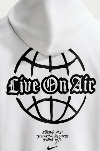 Sweat à capuche polaire Solo - Blanc