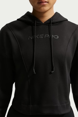 Sweat polaire d’entraînement à capuche Nike Pro - Noir