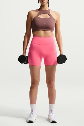 Panty taille haute Nike Universa - Corail