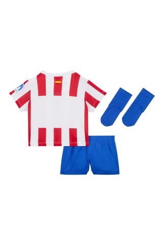 Ensemble de football 3 pièces Club Atlético de Madrid Atlético Madrid 2025/26 Stadium Domicile - Blanc et bleu foncé