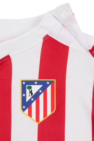 Ensemble de football 3 pièces Club Atlético de Madrid Atlético Madrid 2025/26 Stadium Domicile - Blanc et bleu foncé