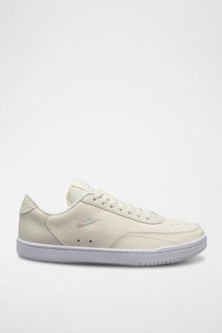 Nike Court Vintage Premiumen cuir - Blanc et beige