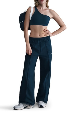 Pantalon regular taille mi-haute Everything Wovens - Bleu pétrole