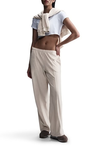 Pantalon regular en velours Chill - Beige