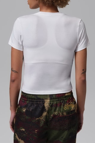 T-shirt cropped de basketball - Blanc